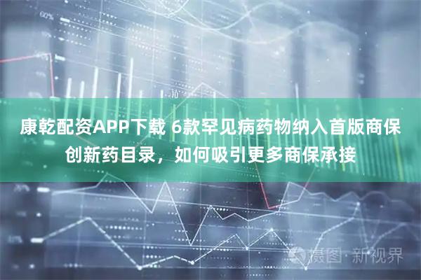 康乾配资APP下载 6款罕见病药物纳入首版商保创新药目录，如何吸引更多商保承接
